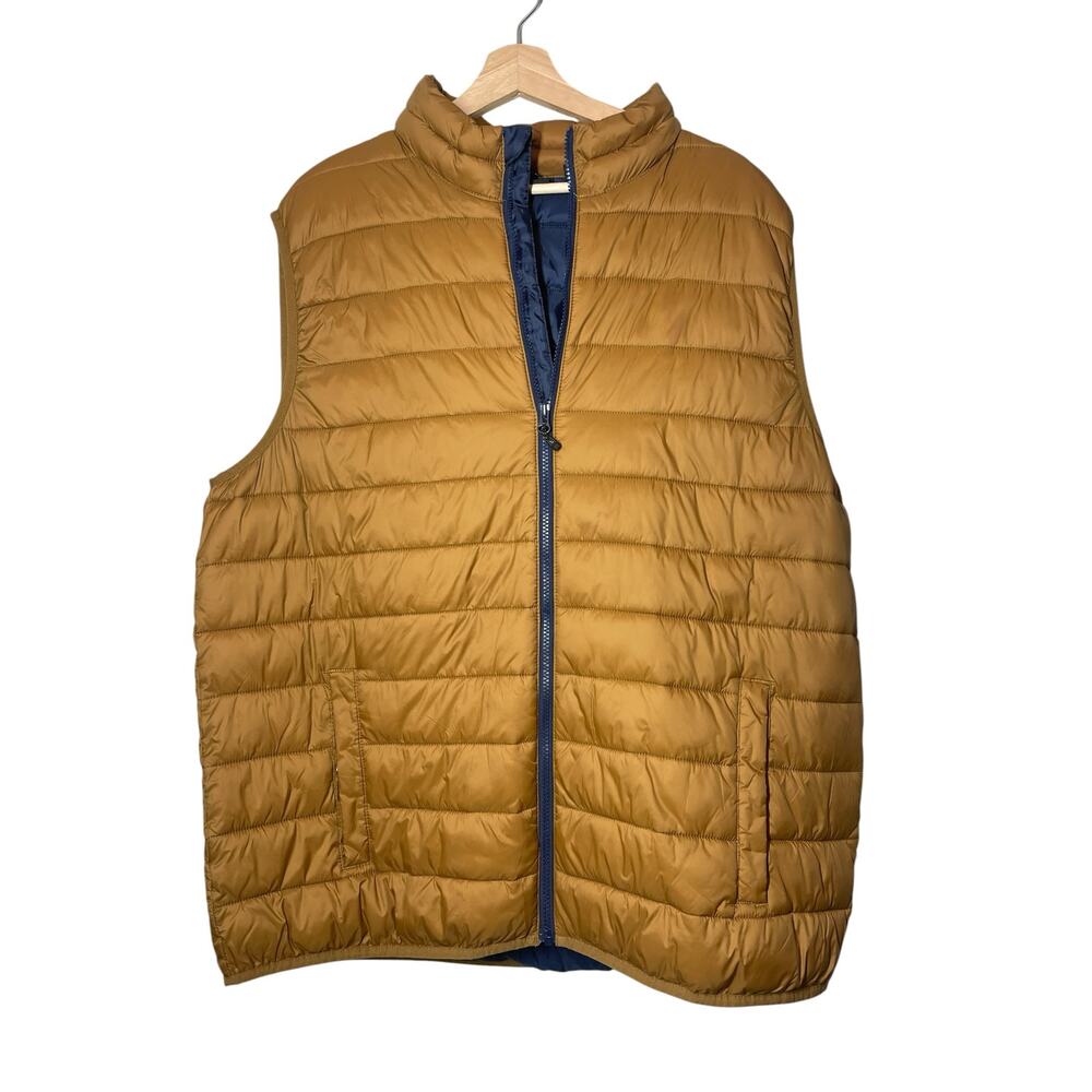 Swiss Tech Puffer Vest Brawn Mens XL Gorpcore Quilted